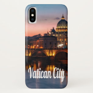 Vaticaanstad in de nacht rooms-katholieke kerk iPhone x hoesje