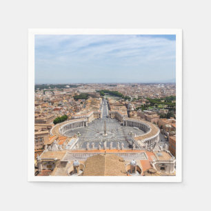 Vaticaanstad, Italië: Luchtbeeld van het Sint-Pete Servet
