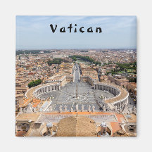 Vaticaanstad, Italië: Luchtbeeld van het Sint-Piet
