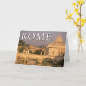 Vaticaanstad | Italië, Rome | Gefeliciteerd Kaart (Gele Bloem)
