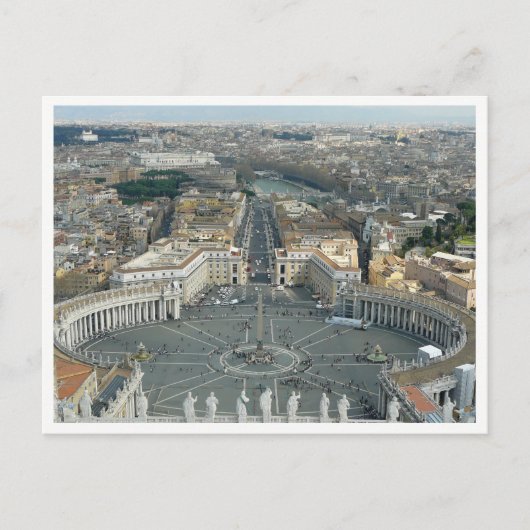 Vaticaanstad panorama-ansicht ansichtkaart briefkaart (Voorkant)