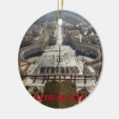 Vaticaanstad Panorama kerst-ornament Keramisch Ornament (Links)
