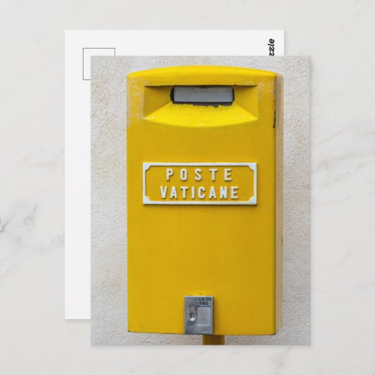 Vaticaanstad postbus uitzicht briefkaart (Voorkant / Achterkant)