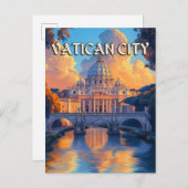  Vaticaanstad Reizen Briefkaart (Voorkant / Achterkant)