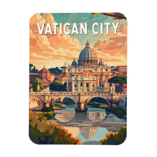 Vaticaanstad Reizen Kunst Vintage Magneet