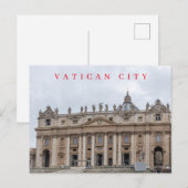 Vaticaanstad Sint-Pieter Basiliek vooraanzicht ans Briefkaart (Voorkant / Achterkant)
