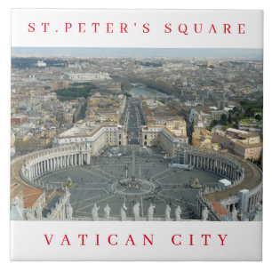Vaticaanstad St.Peter's Square keramische tegels Tegeltje