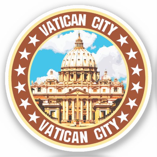Vaticaanstad Sticker (Voorkant)