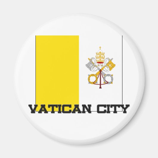Vaticaanstad Vlag Magneet (Voorkant)