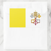Vaticaanstad vlag rechthoekige sticker (Tas)