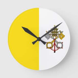 Vaticaanstad Vlag Ronde Klok