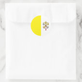 Vaticaanstad Vlag Ronde Sticker (Tas)