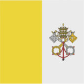 Vaticaanstad Vlag Sticker (Voorkant)