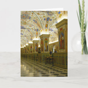 Vatican Museum hall Feestdagen Kaart