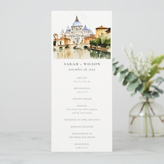 Vatican Rome Italie Programme de mariage paysager (Debout devant)