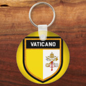 Vaticano Flag Sleutelhanger (Voorkant)