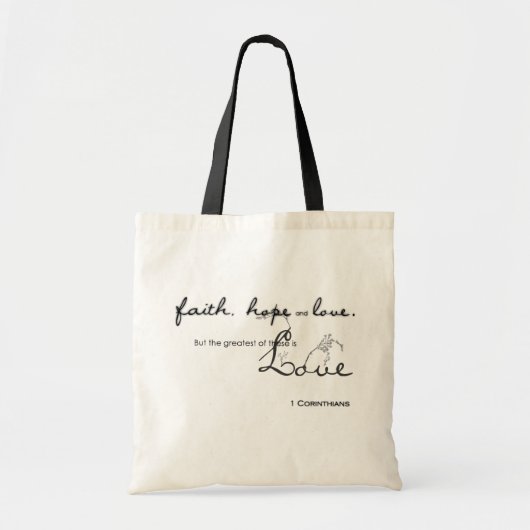 Vatih, Hope, Love Tote Bag (Voorkant)
