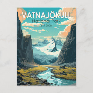 Vatnajokull Nationaal Park IJsland Reizen Briefkaart