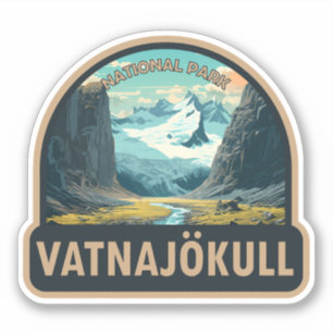 Vatnajokull Nationaal Park IJsland Reizen  Sticker