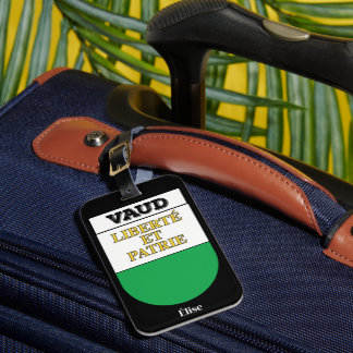 Vaud, Zwitserland | Zwitserse vuurwapenschild Bagagelabel