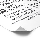 Vaudeville 1913 vintage ligne de presse affiche (Coin)