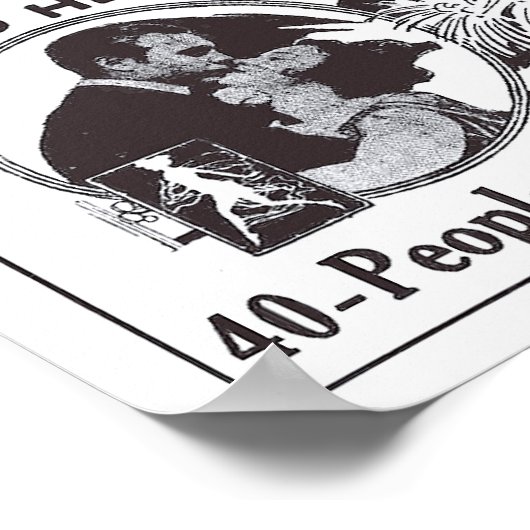 Vaudeville 1919 affiche vintage (Coin)