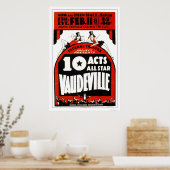 Vaudeville All Star 1938 WPA Poster (Keuken)