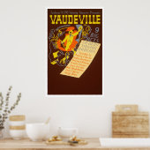 Vaudeville Vintage Poster - 9 Big Acts (Keuken)
