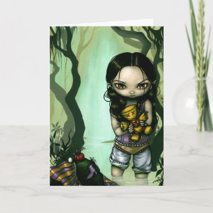 "Vaudou carte de voeux dans bayou"