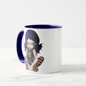 "Vaudou dans" la tasse bleue (Devant gauche)