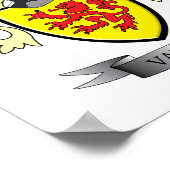 Vaughn - gezinscrest - wapenschild poster (Hoek)