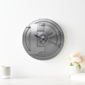 vault deur zilver grote klok (Huis)