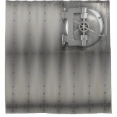 vault door zilver douchegordijn (Voorkant)