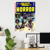 Vault met Horror Comic Book Art  Poster (Thuiskantoor)