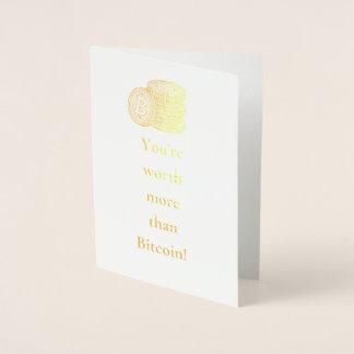 Vaut plus que Bitcoin ! Carte d'anniversaire Crypt