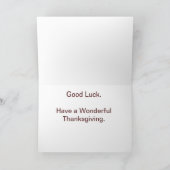 Vautours de Turquie avec la carte de thanksgiving (Intérieur)