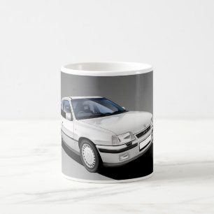Vauxhall Astra GTE Classic Car Illustrated Mok (W)