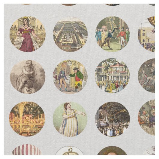 Vauxhall Circles Fabric Stof (Close Up)