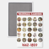 Vauxhall Gardens Magnet Magneet (Voorkant / Achterkant)
