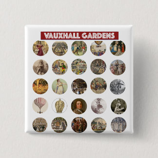 Vauxhall Gardens Vierkante Knop Button 5,1 Cm