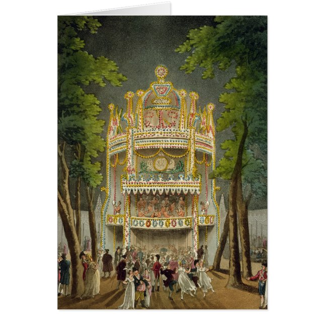 Vauxhall tuinen, 1808 (Voorkant)