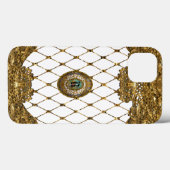 Vaylecourt Elegant Monogram Case-Mate iPhone Case (Achterkant (horizontaal))