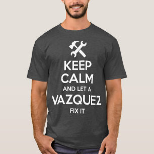 VAZQUEZ Funny Surname Birthday Family Tree Gift T-shirt