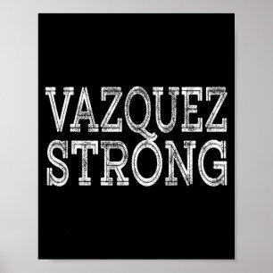 VAZQUEZ Sterke Squad Familie Reünie Achternaam Tea Poster