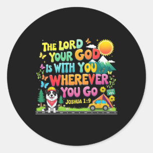 Vbs 2025 True North Roadtrip De Heer Uw God Ch Ronde Sticker