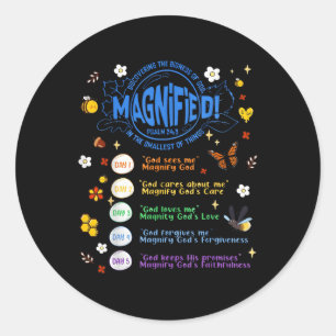 VBS 2025 Vergroot Kleinste Insecten Avontuur VBS Ronde Sticker