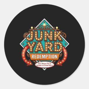 Vbs 2026 Junk Yard Redemption Vakantie Bijbel Ronde Sticker