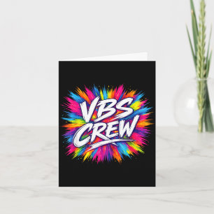 Vbs bemanning kleurrijke splash vakantie bijbel sc kaart