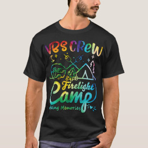 Vbs Crew Kamp Vuurlicht Vakantie Bijbel School Kam T-shirt