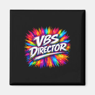 Vbs-directeur splash kleurrijk naar vakantie bijbe magneet